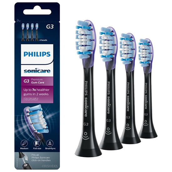 nikkel Technologie Lada Philips Sonicare G3 Premium Gum Care HX9054/33 | 4 stuks | NU *** 32.95