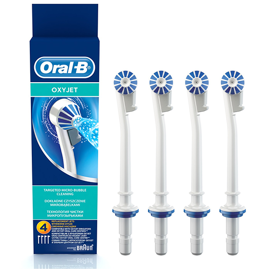 na school Inferieur Miljard Oral-B Oxyjet opzetstuk voor Oral-B monddouches | 4 stuks | NU *** 9.95