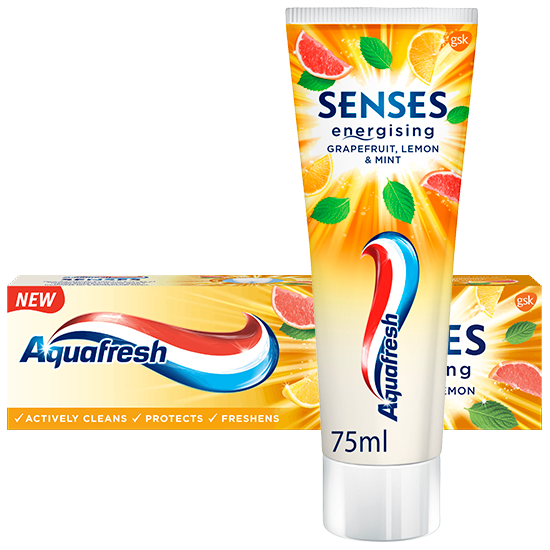 kas Supplement Tapijt Aquafresh Senses Energising Tandpasta | 75 ml | NU *** 1.45