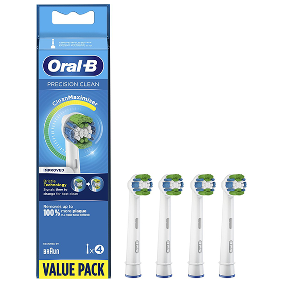 Bijzettafeltje zoom uitdrukking Oral-B Precision Clean CleanMaximiser opzetborstels | 4 stuks | NU *** 12.95