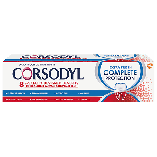apotheek spreker bespotten Corsodyl Complete Protection Extra Fresh Tandpasta | 75 ml | NU *** 4.25