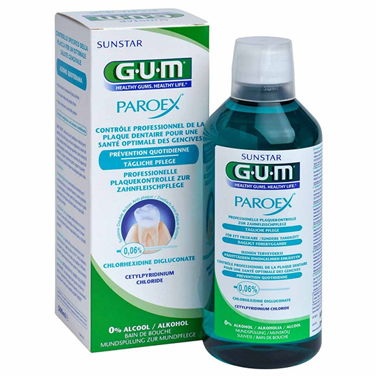 Ver weg extract verdiepen Gum Gingidex Mondspoeling 0,06% CHX | 500 ml | NU *** 4.75