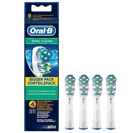 steekpenningen Vriendin waarheid Oral-B Dual Clean opzetborstels | 4 stuks | NU *** 18.95