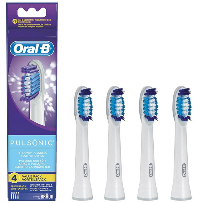 Oral-B Pulsonic SR 32-4 Opzetborstels | 4 Stuks | NU *** 15.45