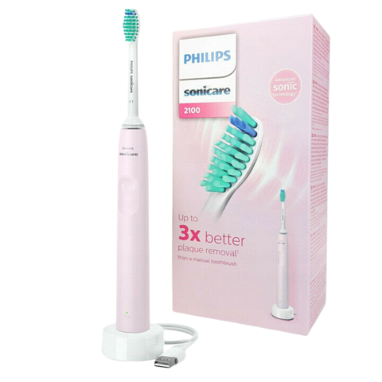 Philips 2100 series HX 3651/11 Roze Sonische elektrische tandenborstel