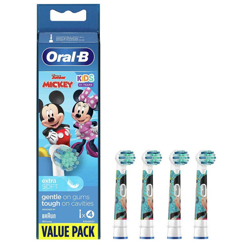 Oral-B Kids Mickey opzetborstels - 4 stuks