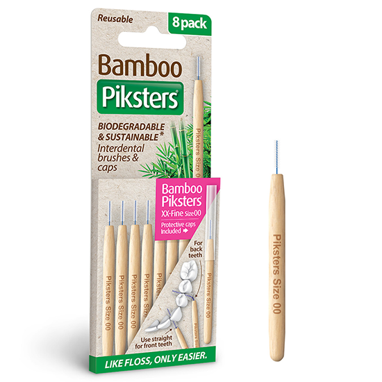 Bamboo Piksters Interdental Brushes XX-Fine - Roze - 8 stuks