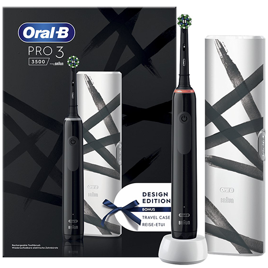 Oral-B PRO 3 3500 Black Design Edition + Reisetui | NU *** 49.85