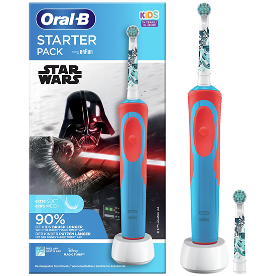 Oral-B Vitality Star Wars - Elektrische Tandenborstel Voor Kinderen - 1 Handvat en 1 Opzetborstels