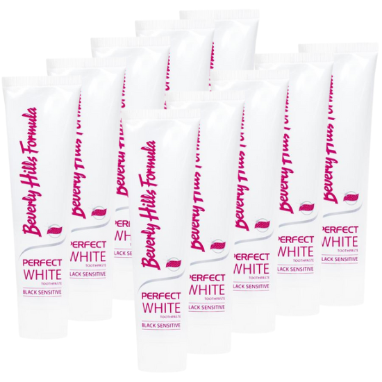 Beverly Hills Formula Perfect White Sensitive Tandpasta - 10 x 100 ml Voordeelverpakking