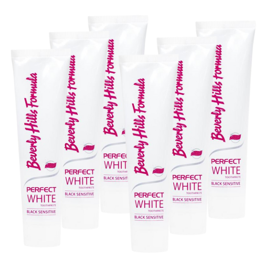 Beverly Hills Formula Perfect White Sensitive Tandpasta - 6 x 100 ml Voordeelverpakking