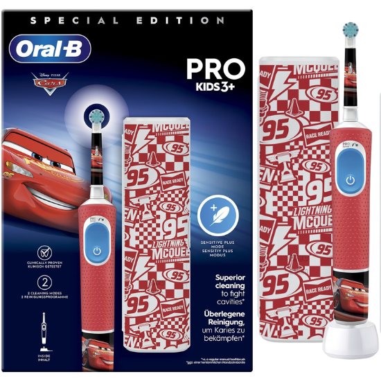 Oral-B PRO Kids 3+ Cars Special Edition + Reisetui