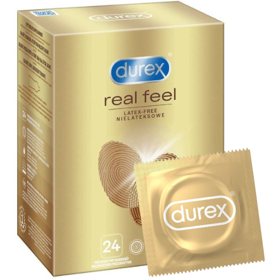 Durex Condooms - Real Feel Latex-Free - 24 stuks