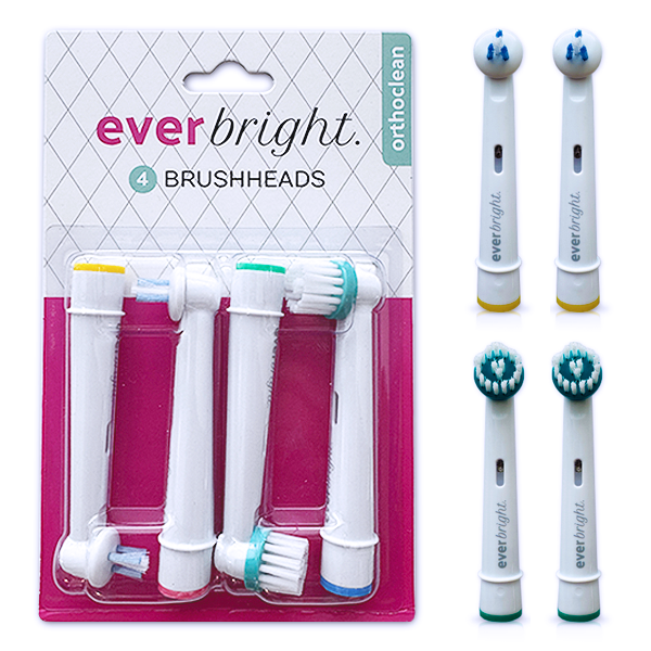 Everbright OrthoClean opzetborstels - 4 stuks