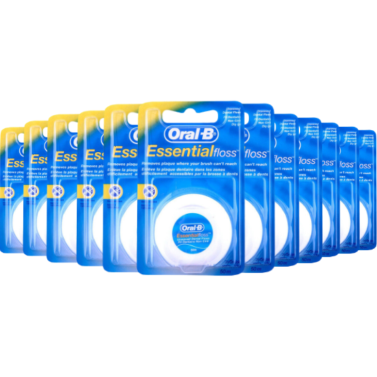 Oral-B Essential Floss Unwaxed - 12 x 50m - Voordeelverpakking afbeelding