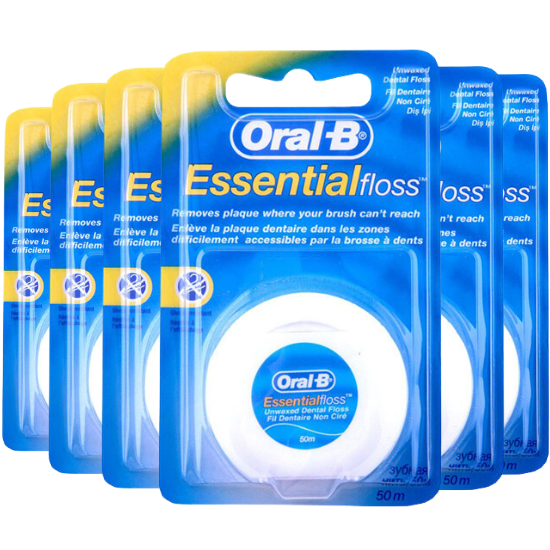 Oral-B Essential Floss Unwaxed - 6 x 50m - Voordeelverpakking afbeelding