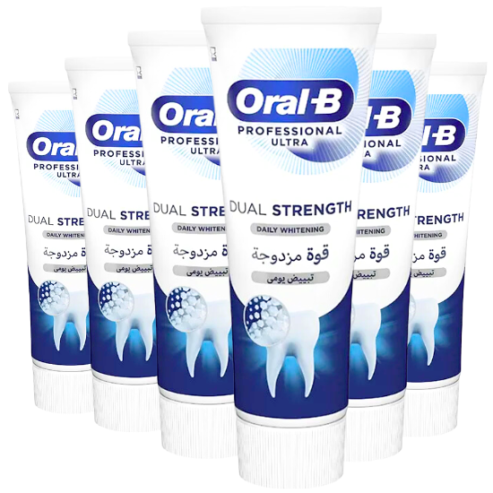 Oral-B Professional Ultra Dual Strength Whitening Tandpasta - 6 x 75 ml