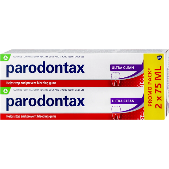Parodontax Ultra Clean Tandpasta - 2 x 75 ml - Promo Pack