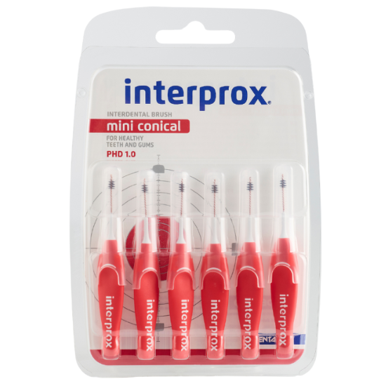 Interprox Premium Mini Conical 2-4mm rood - 6 stuks afbeelding