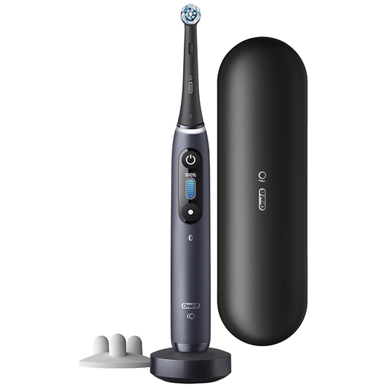 Oral-B iO Series 8S Black Elektrische Tandenborstel + 1 extra opzetborstel afbeelding