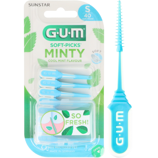 GUM Soft-Picks Comfort Flex Cool Mint Small - 40 stuks afbeelding