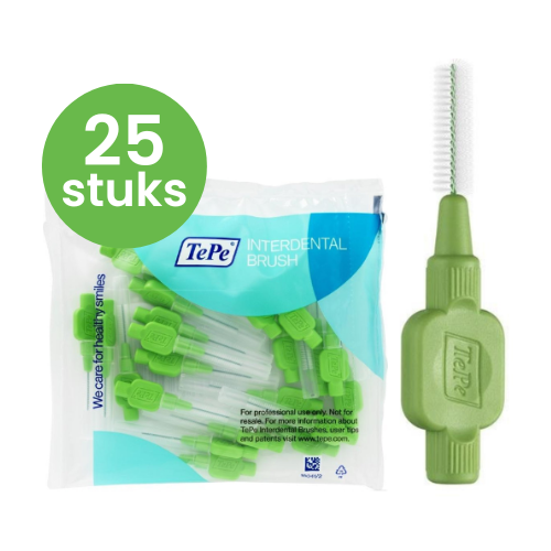 TePe Interdentale Ragers Original 0.8 mm groen - 25 stuks afbeelding