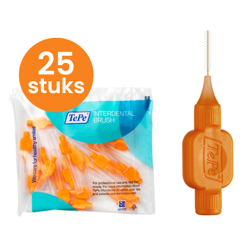 TePe Interdentale Ragers Original 0.45 mm oranje - 25 stuks afbeelding