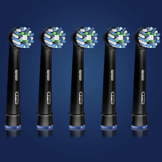 Oral-B Cross Action Black Edition Opzetborstels | 5 Stuks | NU *** 22.95