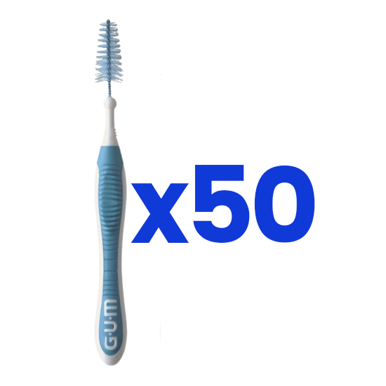 GUM Trav-Ler Ragers 1.6 mm blauw - 50 stuks afbeelding