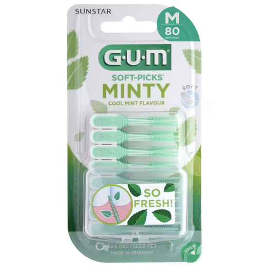 GUM Soft-Picks Comfort Flex Cool Mint Regular - 80 stuks afbeelding