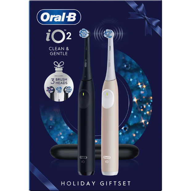 Oral-B iO 2 Pink elektrische tandenborstel Holiday Giftset aanbieding Oral-B iO 2 Pink elektrische tandenborstel Holiday Giftset aanbieding