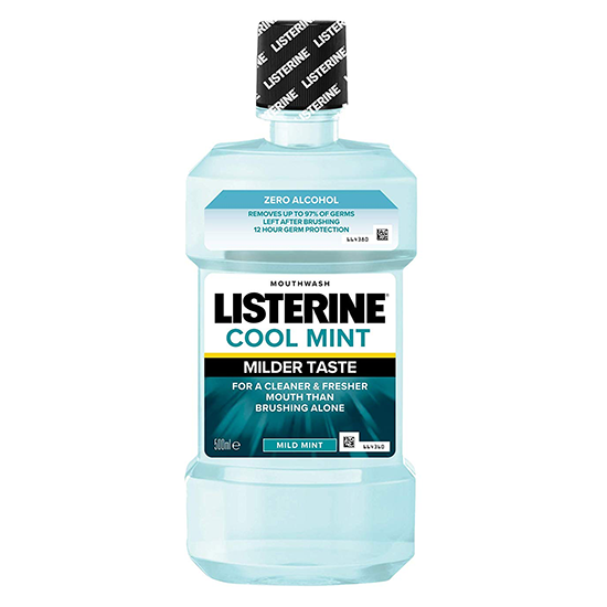 Listerine Cool Mint Milder Taste Mondwater - 500 ml - Alcoholvrije Mondspoeling