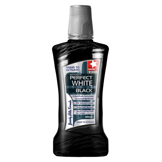 Beverly Hills Formula Perfect White Black Mondwater - 500 ml