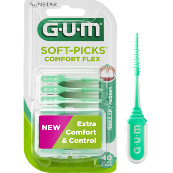 GUM Soft-Picks Comfort Flex Regular - 40 stuks