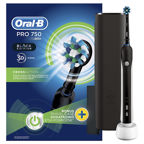 Oral-B PRO 750 Black Cross Action | NU *** 34.85