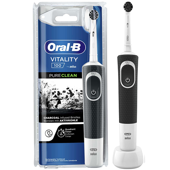 Oral-B Vitality 100 Black Pure Clean Charcoal