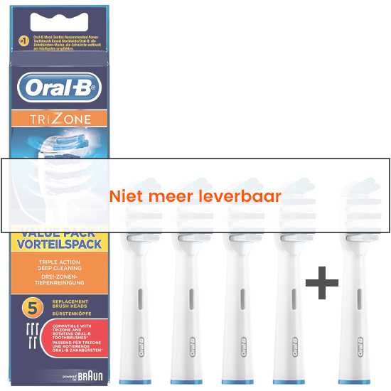 Oral-B TriZone Opzetborstels | 4+1 GRATIS | NU *** 19.95