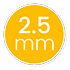 Lactona 2.5mm geel