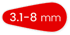 Lactona 3.1-8mm rood