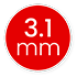Lactona 3.1mm rood