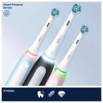 Oral-B iO 3 smart tandenborstels met extra handvat Pink voor koppels