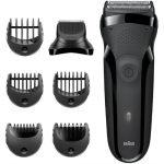 Braun Series 3 300 BT Scheerapparaat Zwart voor Scheren en Trimmen