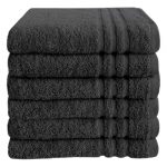 Byrklund Handdoek Bath Basics Antraciet 50x100 cm Superzacht Sneldrogend Voordeelset