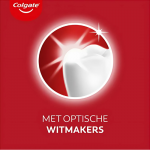 witte tanden dankzij colgate max white instant tandpasta tube