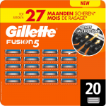 gillette fusion5 scheermesjes 20 stuks voordeelverpakking