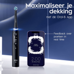 Oral-B iO 6 smart tandenborstel Zwart met bonus handvat Pink