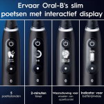 Oral-B iO Series 6 elektrische tandenborstel Black met extra body Pink voor 2 personen