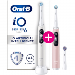 Oral-B iO Series 6 White + Extra Body Pink + 1 extra opzetborstel