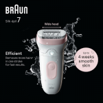 Braun Silk epil 7 7 000 Wet & Dry epilator verwijderen van korte haartjes