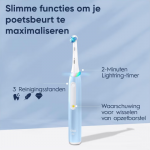 Oral-B iO 3 Blue elektrische tandenborstel met Ultimate Clean opzetborstel voor diepe reiniging